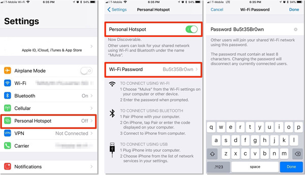 Condividi Hotspot personale