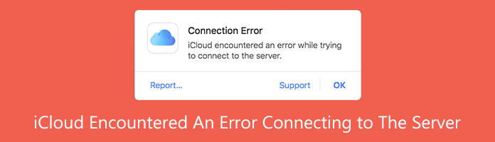 iCloud stötte på ett fel vid anslutning till servern