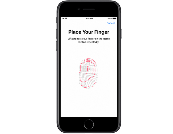 Configuração do Touch ID