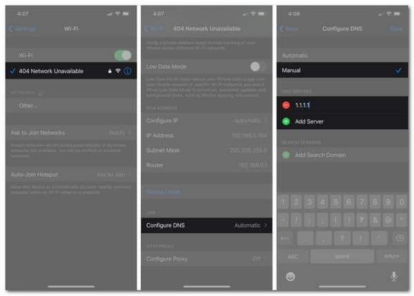 iOS Use Privacy Focused DNS Server