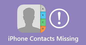 Kontakty iPhone chybí