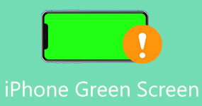 tela verde do iPhone