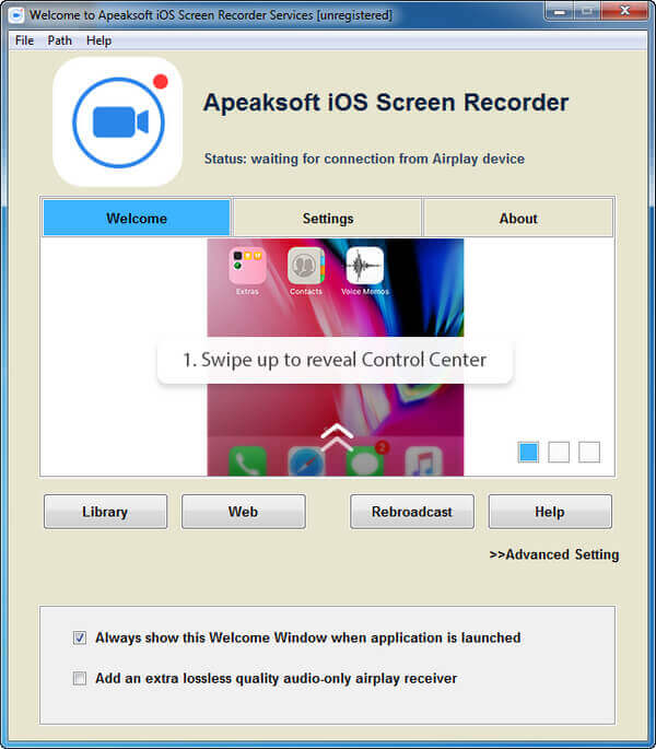 Apeaksoft iOS屏幕錄像機