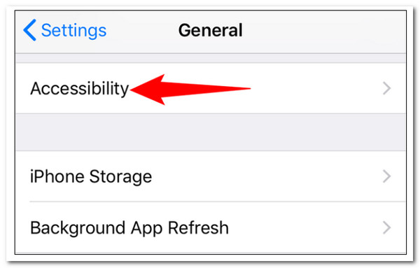 Acessibilidade de configuração do iOS