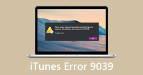 Mobilní iTunes chyba 9039