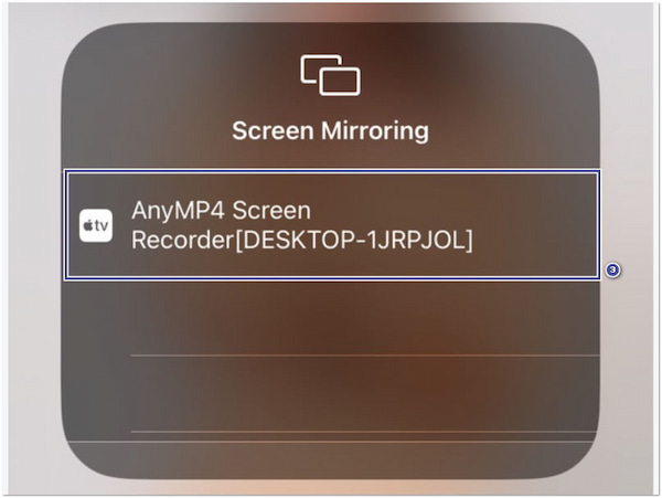 Dotknij Screen Mirroring