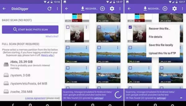 diskdrivare fotoåterställning apk för android