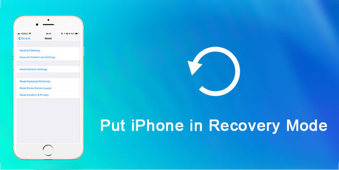 Coloque o iphone no modo de recuperação