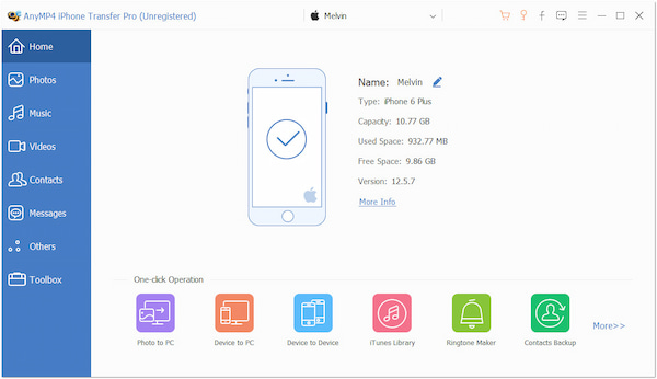 Device Information Displayed
