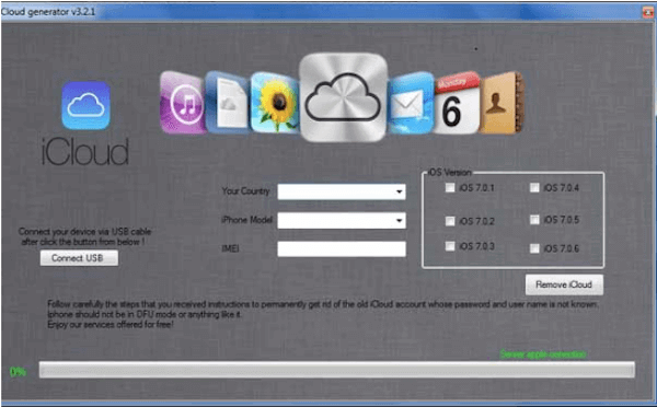 Icloud bypass aracı