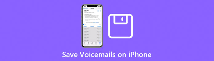 Gem voicemails på iPhone