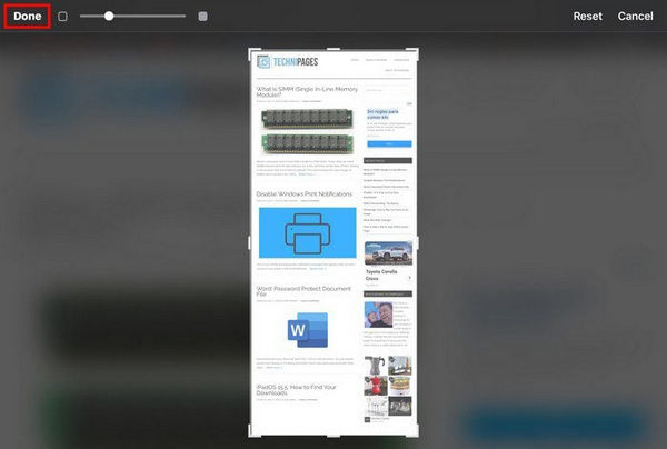 iPad Done Screenshot