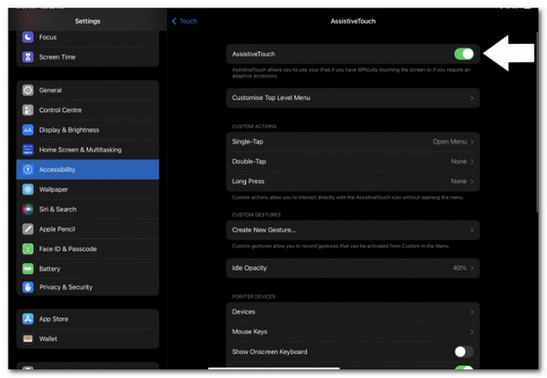 iPad 啟用 AssistiveTouch