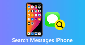 Sök meddelanden på iPhone