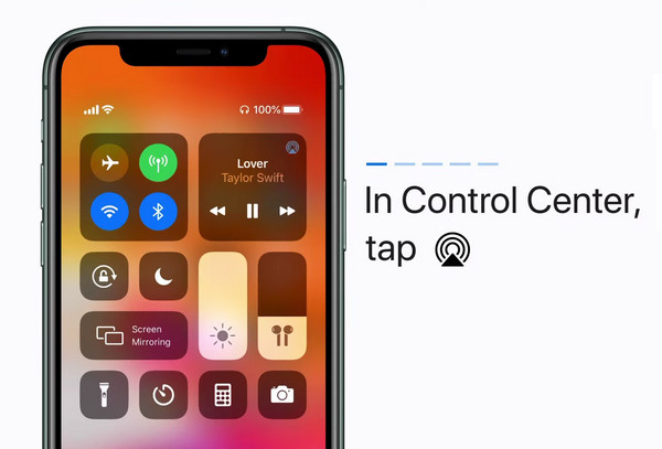 Come condividere l'audio su Airpods Control Center