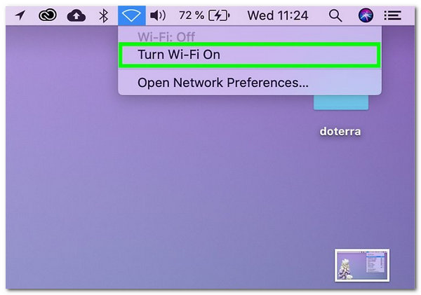 Mac Ota WiFi käyttöön