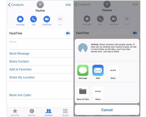 Synkronisera kontakter från iPhone till Mac via e-post