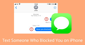 Sms:a någon som blockerade dig på telefon