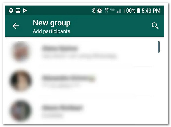 Nová skupina WhatsApp