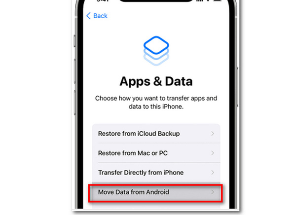 Mover a aplicaciones y datos de iOS