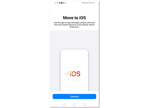 Verplaatsen naar iOS-startinterface