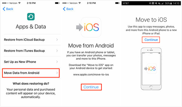 Move to iOS iPhone