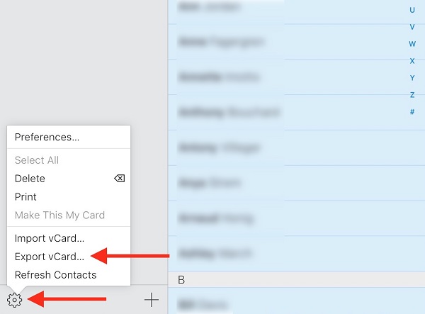 Copiar o contato do iCloud para o Android