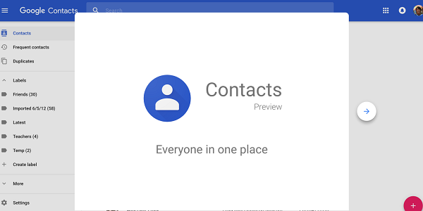 Google-contact