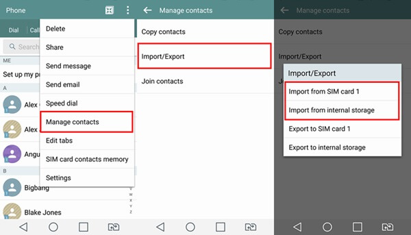 Import iCloud contact to android