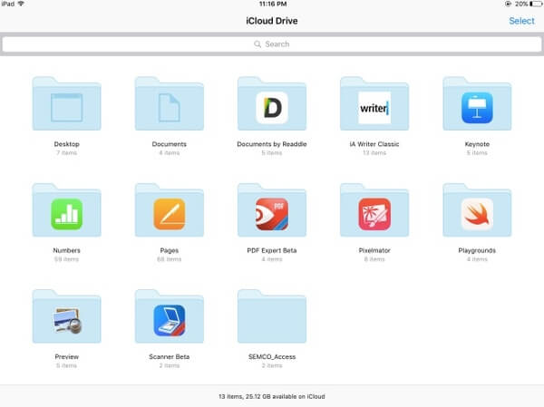 Trasferisci file PDF su iPad usando iCloud