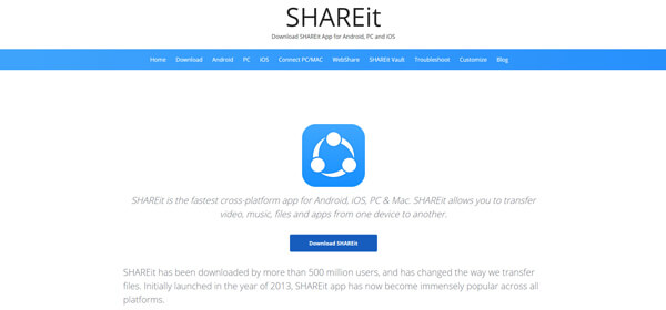 Transfiere fotos de Android a iPhone con Shareit