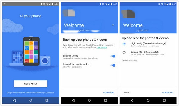 Back-up van Android-foto's naar Google