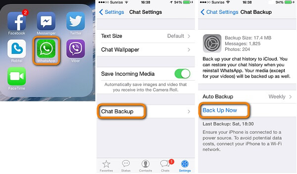 İPhone Whatsapp Arasında Whatsapp'ı Aktarın