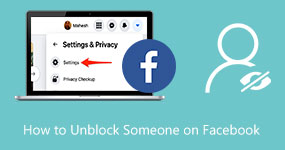 Desbloquear alguém no Facebook