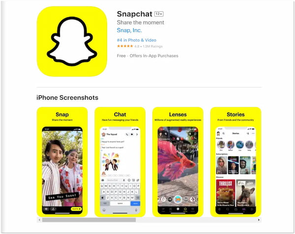 Oplossing 2 Installeer de Snapchat-app opnieuw