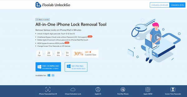 iToolab Odblokuj witrynę