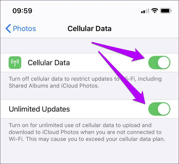Disable cellular