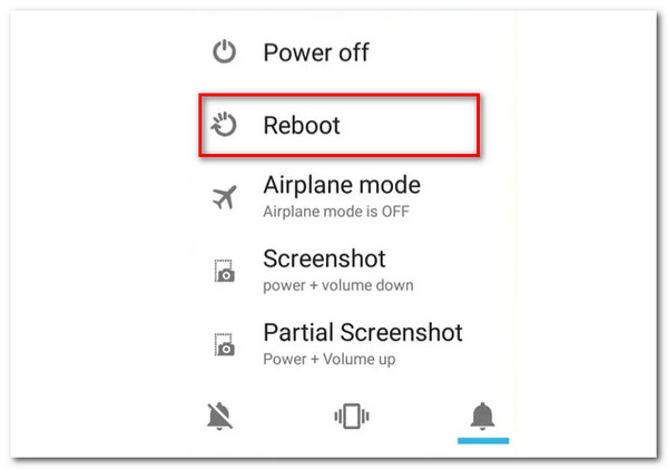 Android Reboot Button