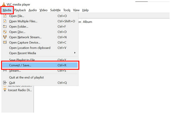 VLC Media Convert Save