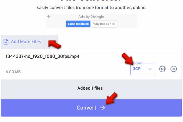 Convert Mp4 To 3Gp Online In Freeconvert