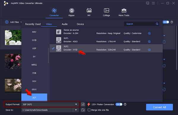 Set 3Gp As New Format In Anymp4 Video Converter Ultimate