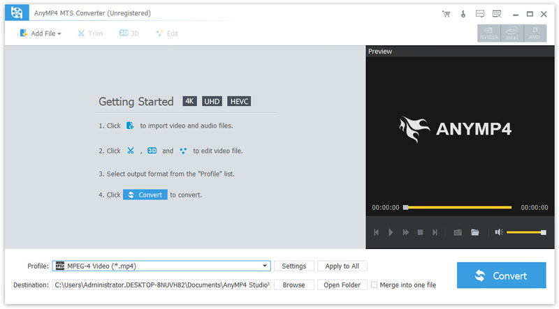 AnyMP4 MTS Converter 7.2.28