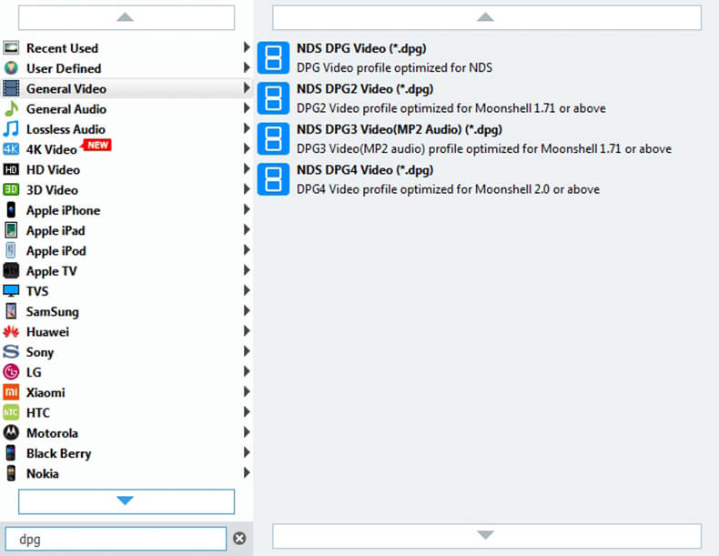 Legg til video og sett utdataformat