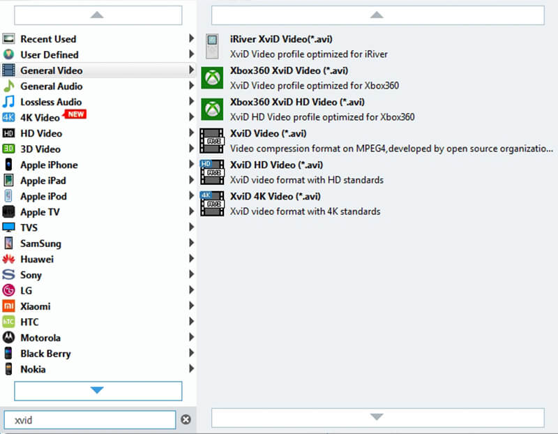 Add video and Set output format