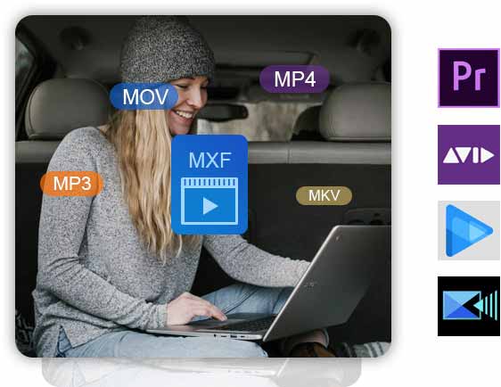 Importa MXF in software di editing video