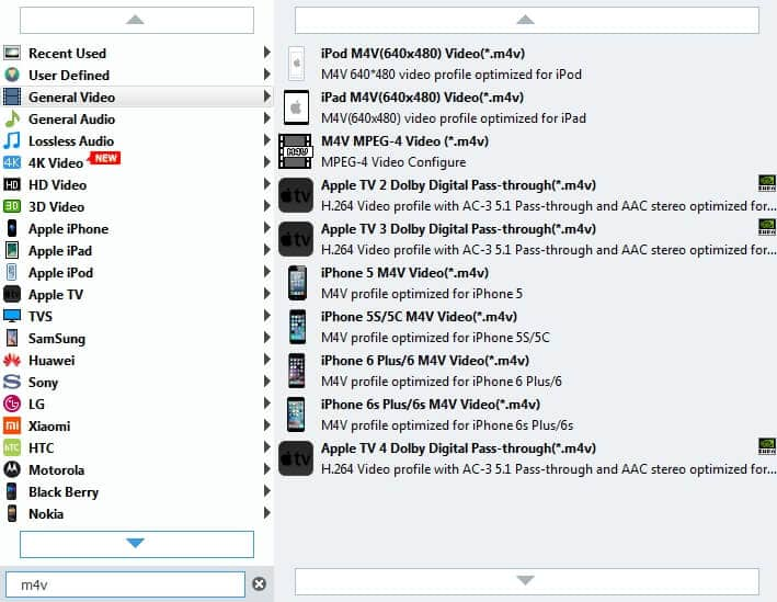 Indstil output format