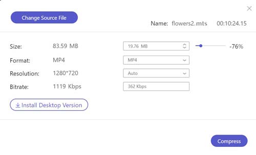 Adjust Compression MTS