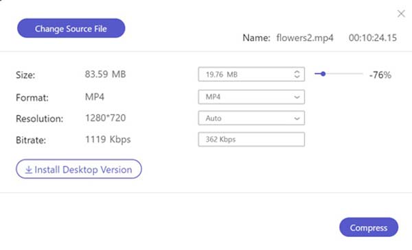 Adjust Compression Ratio