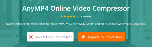Inicie o Compressor de Vídeo Online