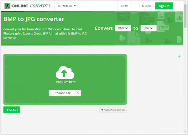 Online Converteren van BMP naar JPG Converter